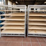 Fabrication de palette de stockage Spécial Tomme Equipée de planche en Epicéa Possibilité de les fabriquer en inox en acier galvanisé à chaud.