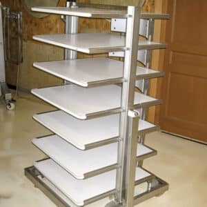 alette retournable inox AEF Jacquier - Fabrication premium 304L/316L, conception ergonomique professionnelle. Équipement L'Affinage pour retournement et soins fromagers