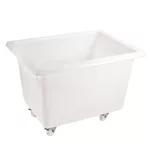 La solution économique pour déplacer simplement les bacs grands volumes. Roues et visseries Inox.