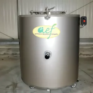 Baratte électrique tout inox pour des petites productions de beurre Baratte jusqu'à 100 litres de crème verticale