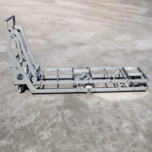Modèle : inox Chariot lève-claies neuf tout inox, conception sur mesure.