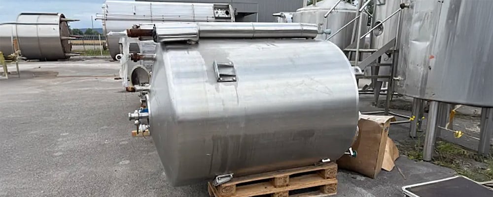 Cuve de maturation 1500L avec agitation pour fromages AOP