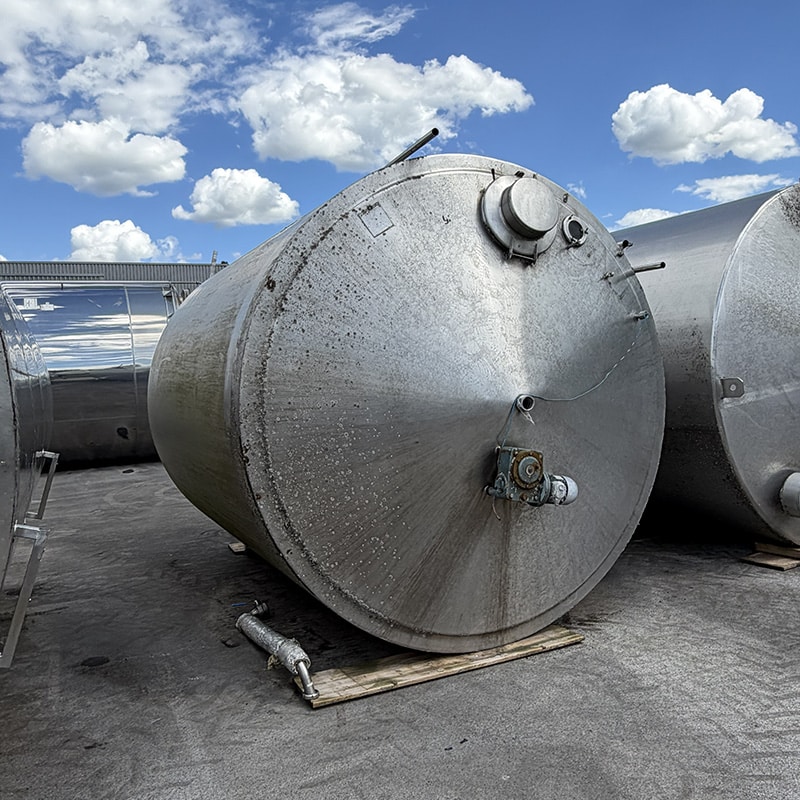 Cuve inox Alpha-Laval 20 000 litres isolée et agitée